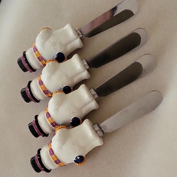 Christmas Snowmen Cooks Club Butter Knives - Picture 10 of 16